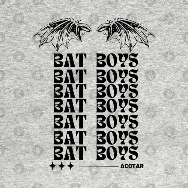 Bat Boys ACOTAR, The Night Court, ACOTAR, A Court Of Thorns And Roses, Bookish, Gift For Her, Gifts For Reader by LitLooksCo